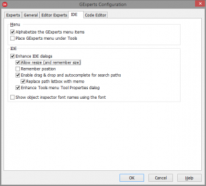 GExperts Configuration-resize-options