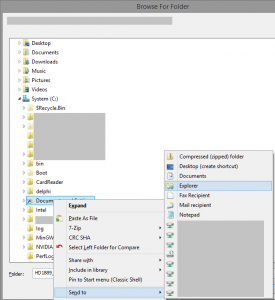 SendToExplorer